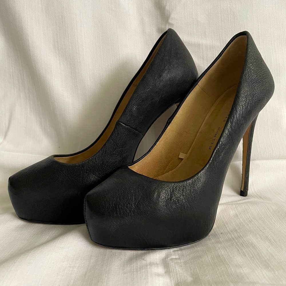 Zara Woman Black Platform Stilettos